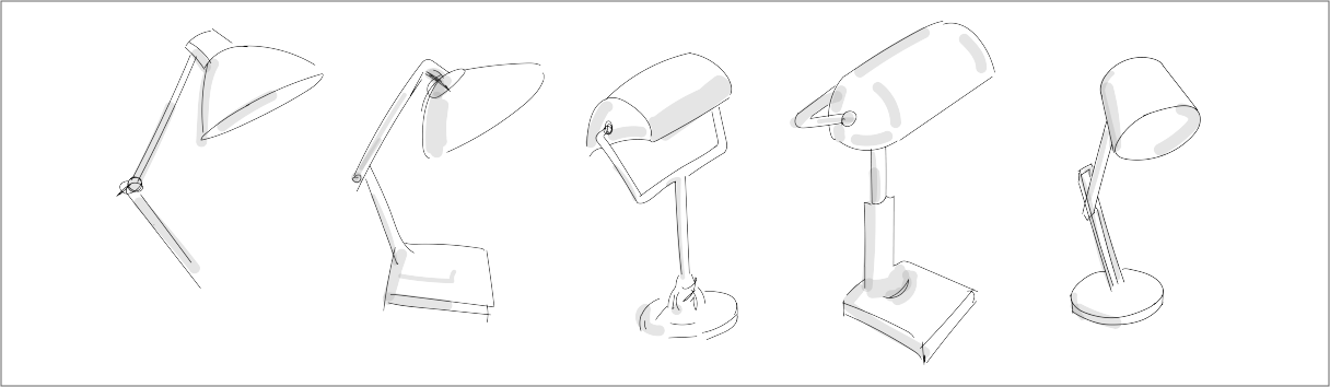 lamp form sketches