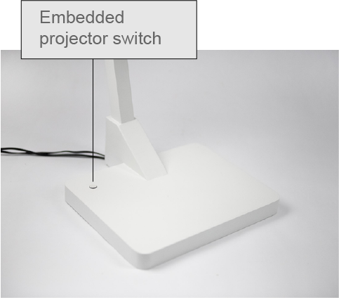 Embedded projector switch