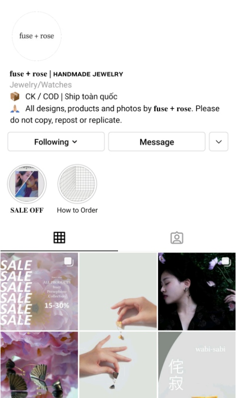 Instagram page